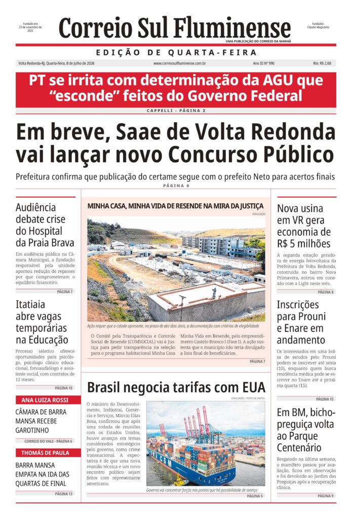 Sul Fluminense 08/07/2026